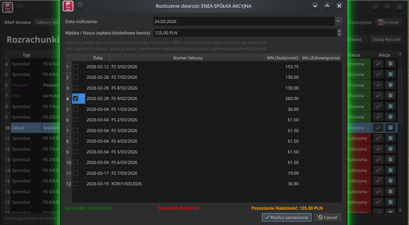 Rozliczenia zbiorcze